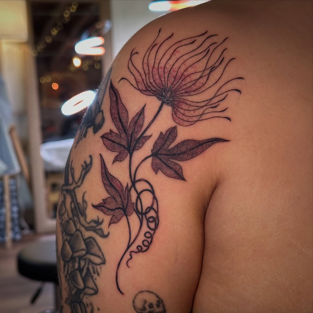 Tattoo by @breelintattoo — fine_line, black_and_grey