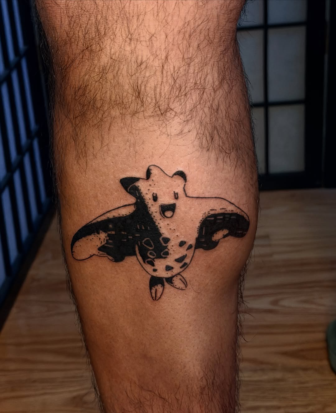Tattoo by @isthepainok — black_and_grey, anime