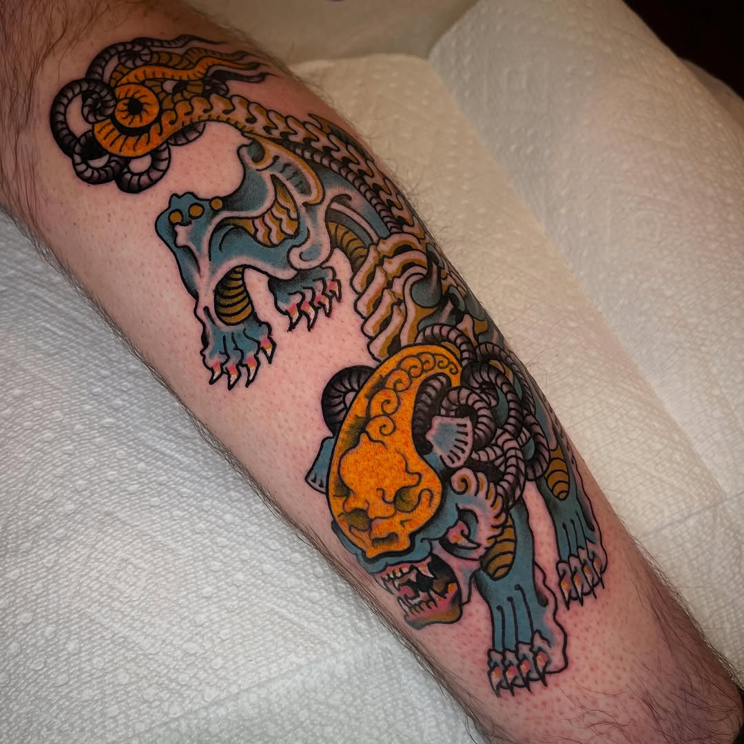 Tattoo by @wonkytiger — japanese_irezumi, neo_traditional