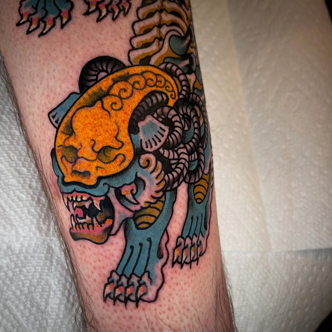 Tattoo by @wonkytiger — japanese_irezumi, neo_traditional