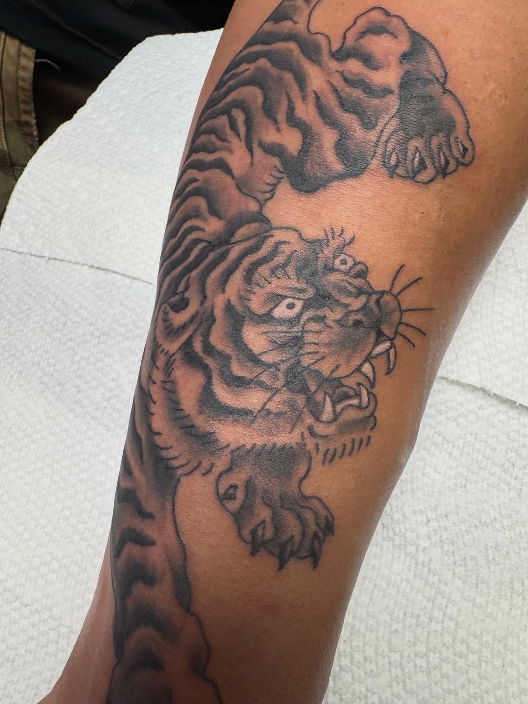 Tattoo by @inkcmob — japanese_irezumi, black_and_grey