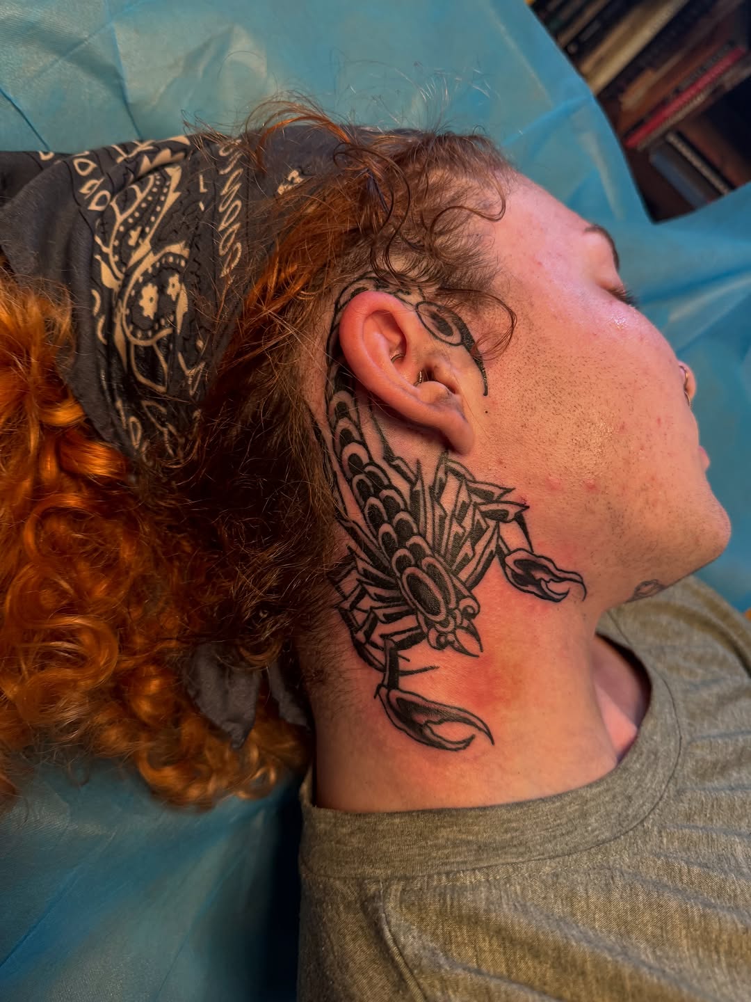 Tattoo by @inkcmob — blackwork