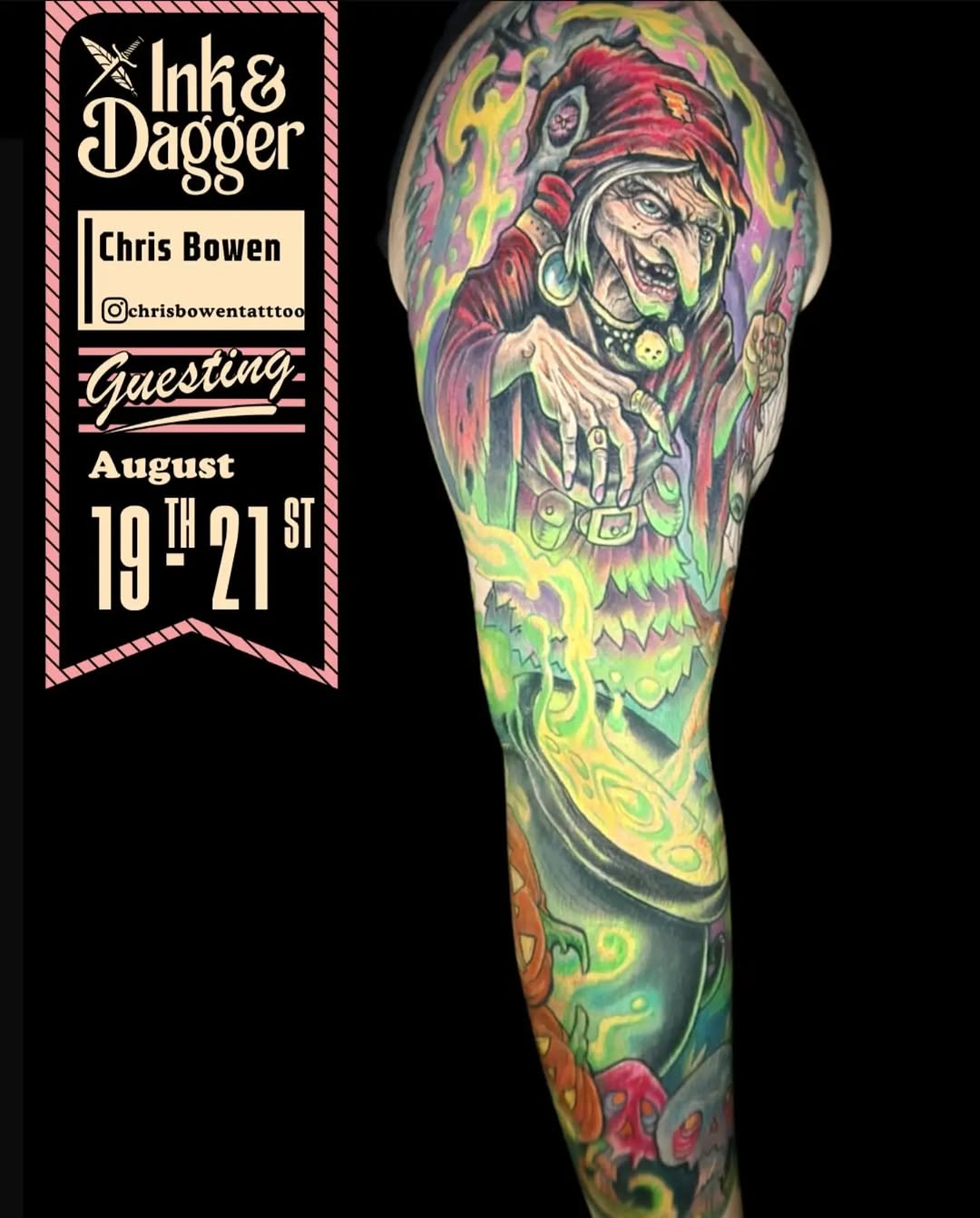 Tattoo by @chrisbowentattoo — new_school, dark_realism