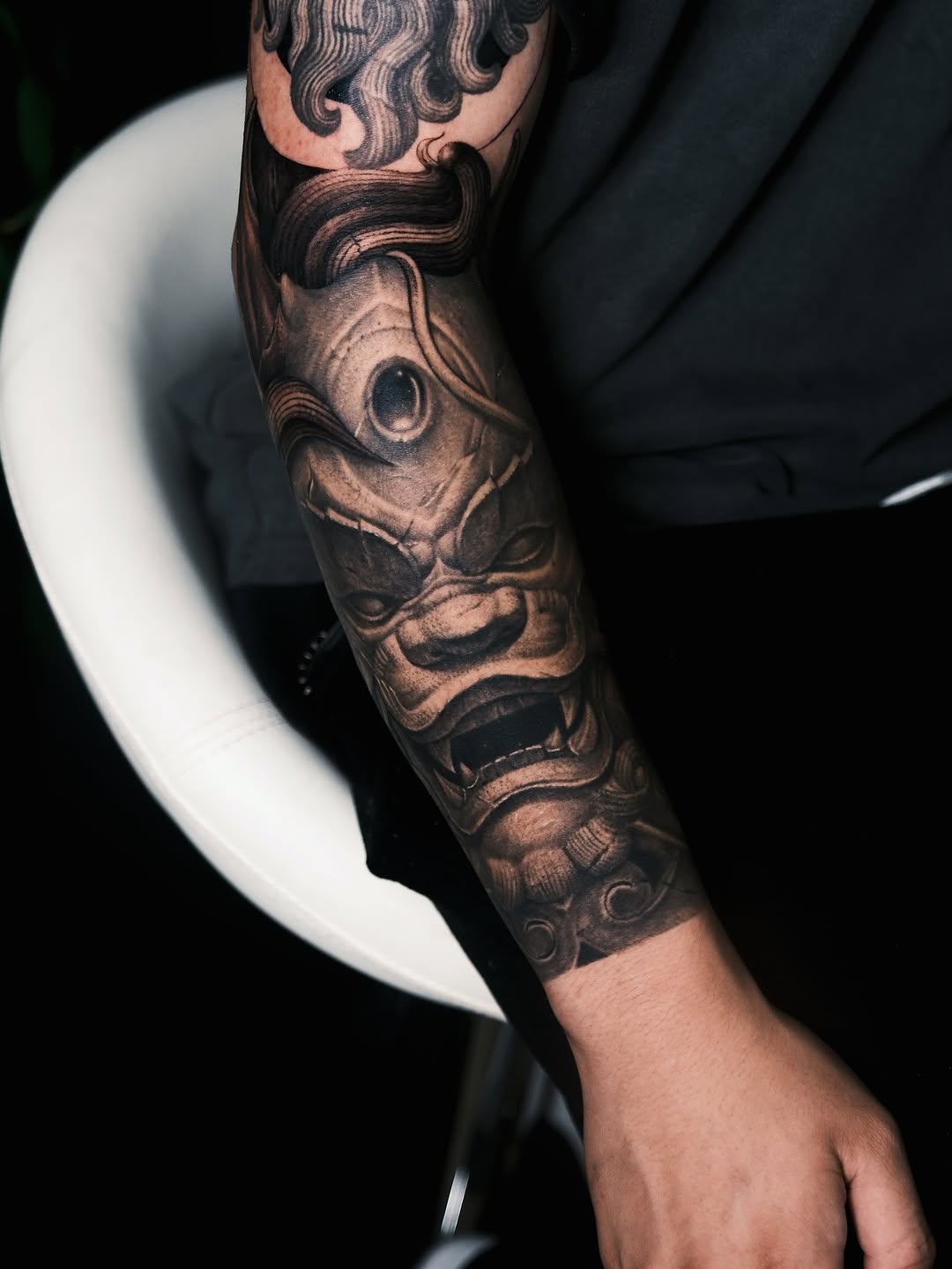 Tattoo by @byqeazy_eleven15 β realism, black_and_grey