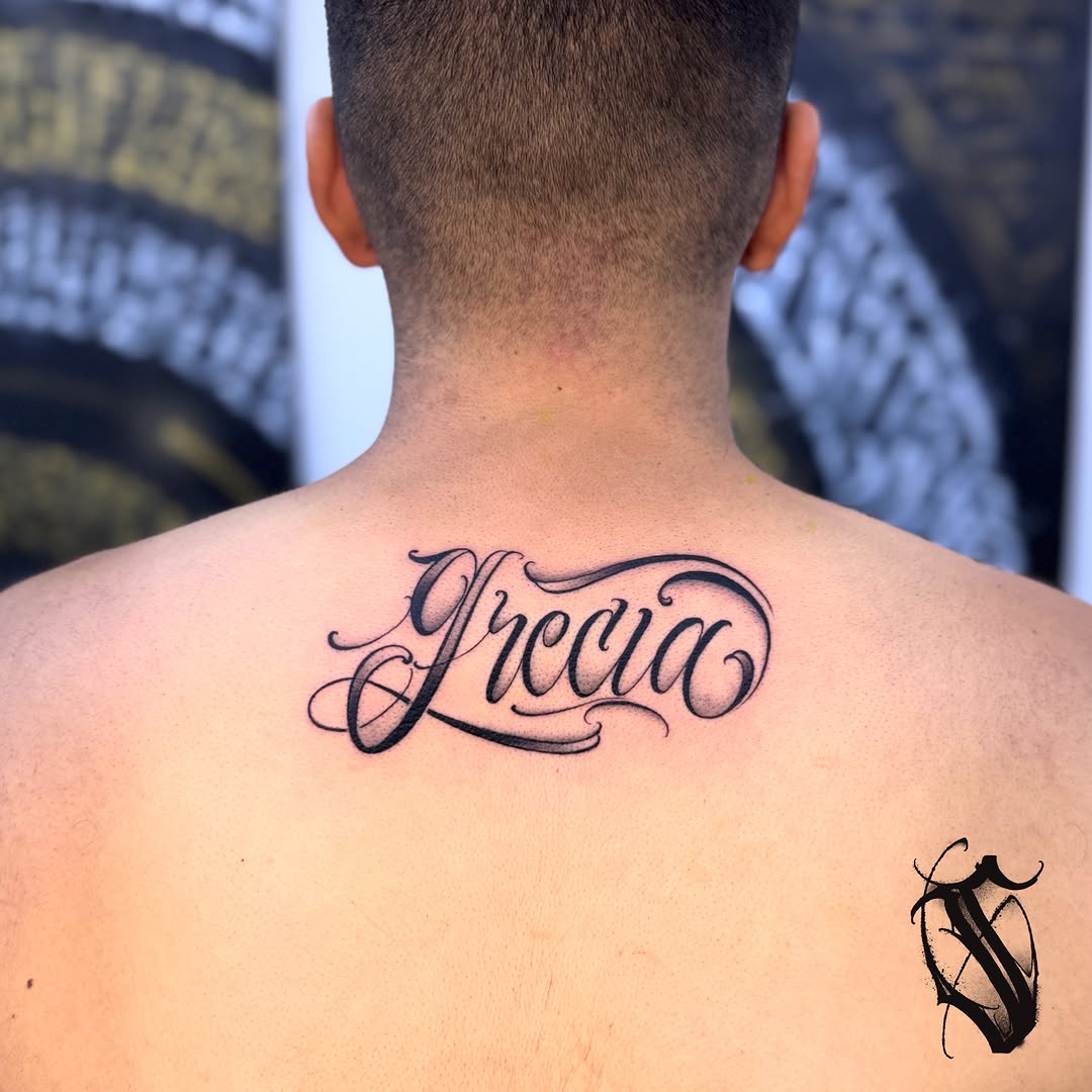 Tattoo by @toretattoo_311 — lettering_script, chicano