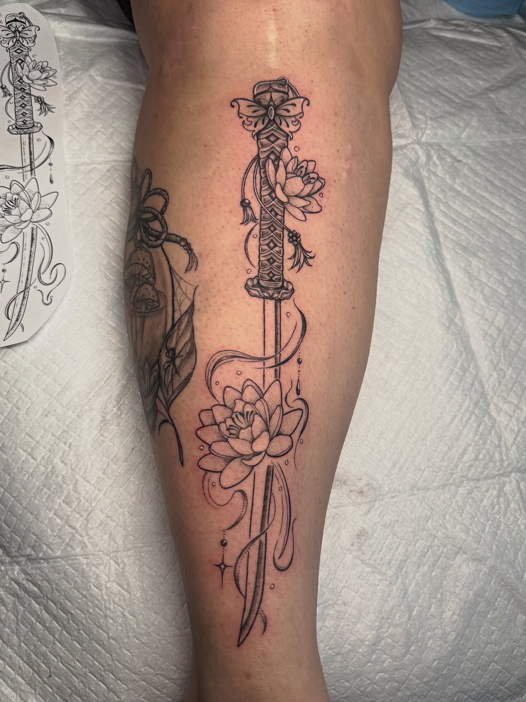 Tattoo by @seenaink — fine_line, black_and_grey