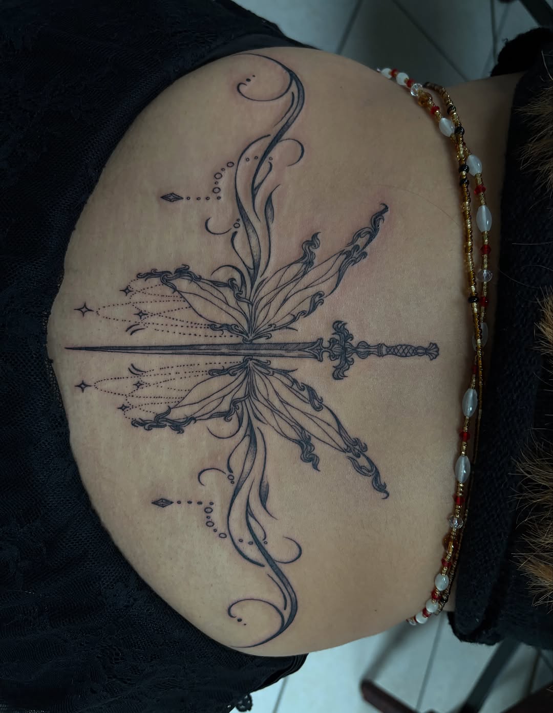 Tattoo by @b2_spiritink — fine_line, ornamental