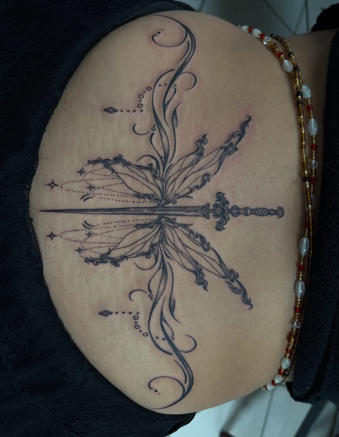 Tattoo by @b2_spiritink — fine_line, ornamental