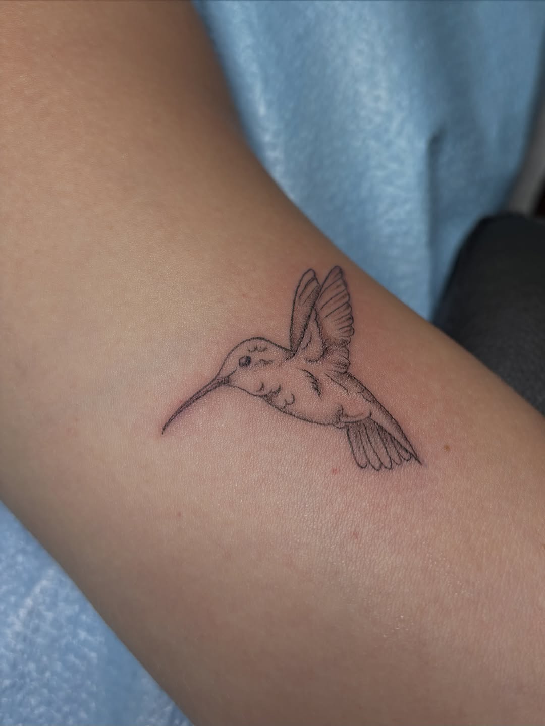Tattoo by @_babytatt — fine_line, black_and_grey