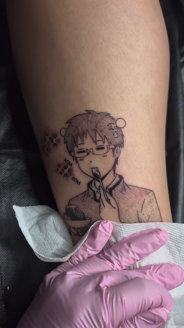 Tattoo by @cielleope_inks — anime