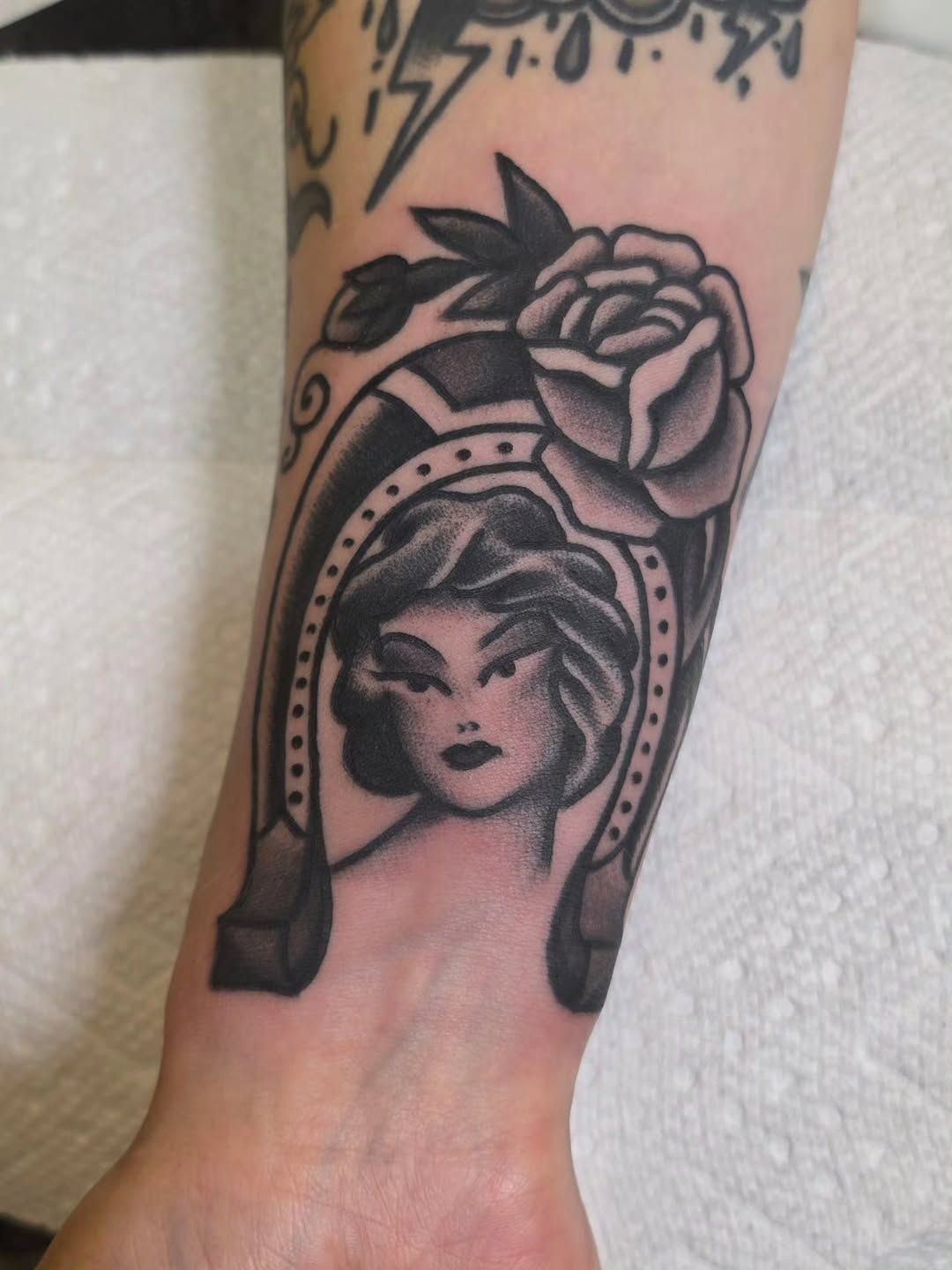 Tattoo by @angelhandstattoo โ american_traditional, black_and_grey