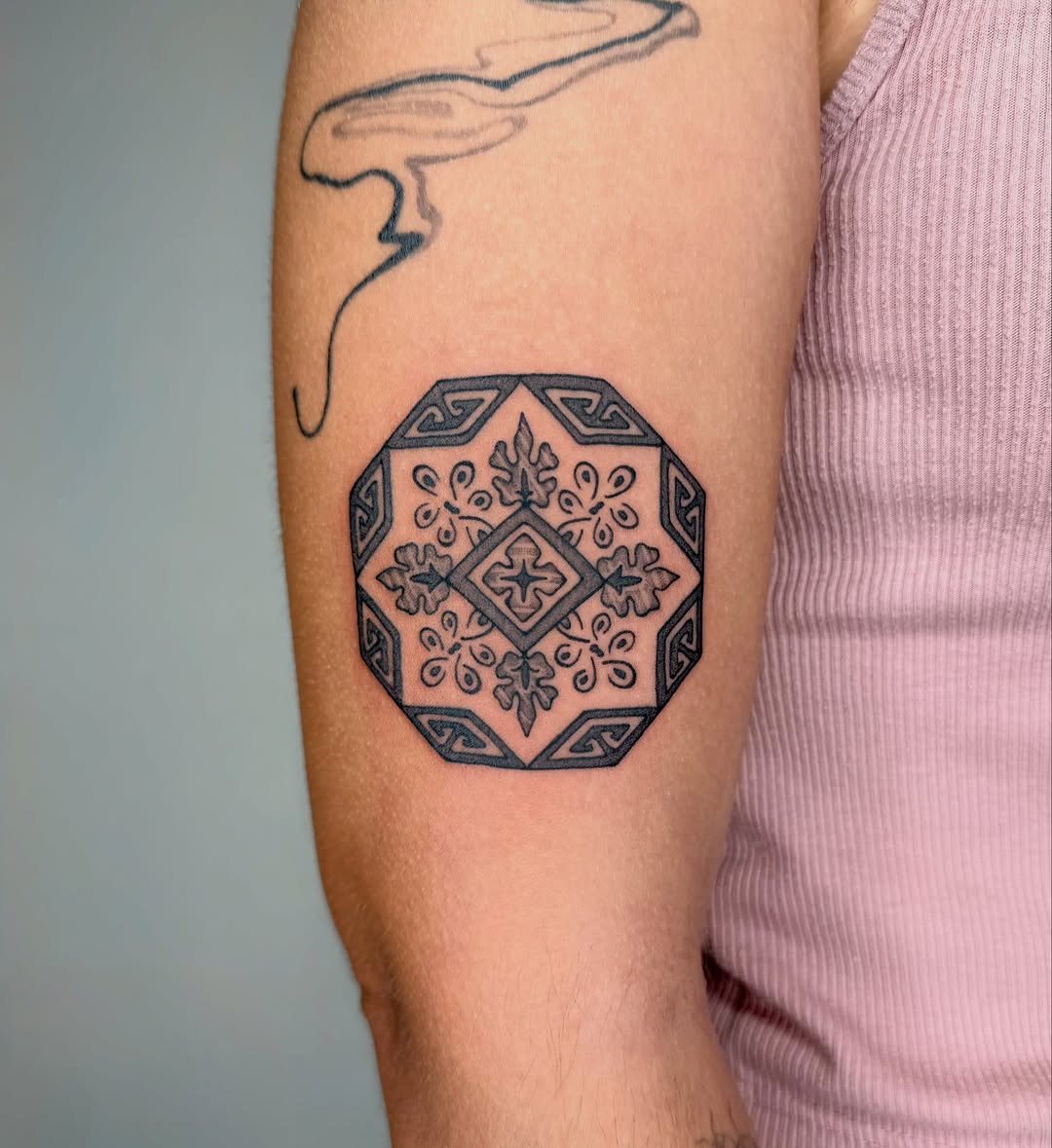 Tattoo by @artby_avarose — geometric, ornamental