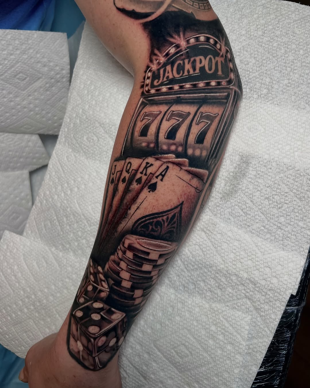 Tattoo by @nickmtattoos โ realism, black_and_grey