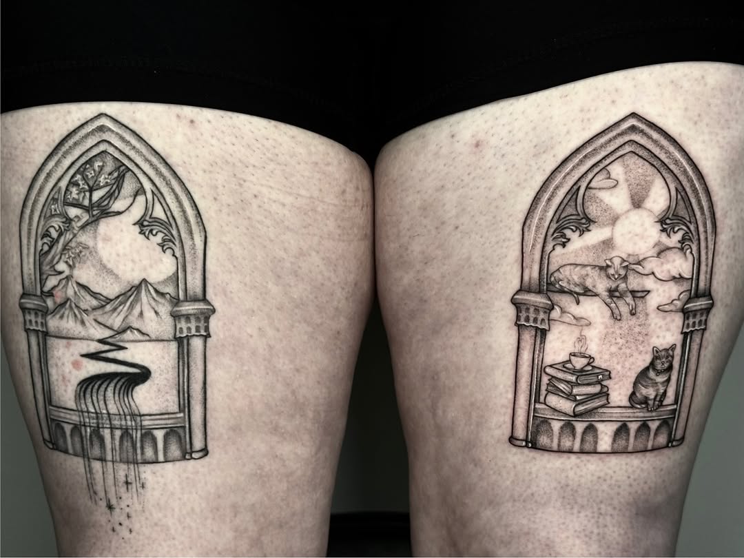 Tattoo by @kys_ink — black_and_grey, illustrative