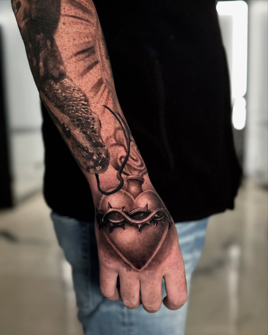 Tattoo by @m.bakerink — realism, black_and_grey
