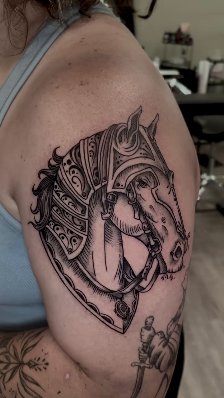 Tattoo by @sagerayink โ black_and_grey, realism