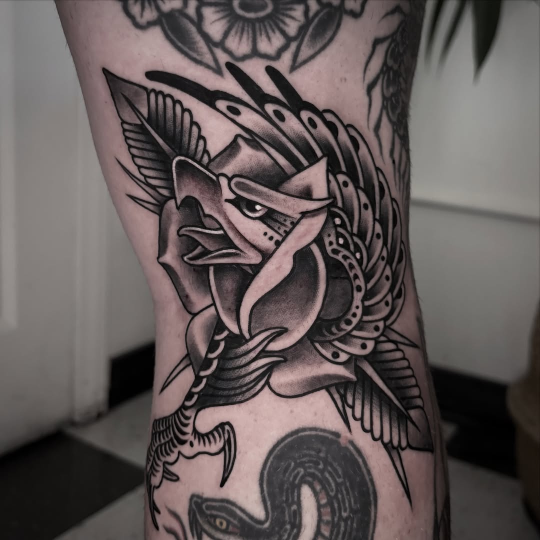 Tattoo by @philhatchetyau โ american_traditional, black_and_grey