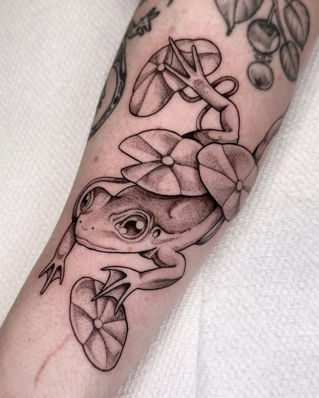 Tattoo by @horsegirltats — dotwork, black_and_grey