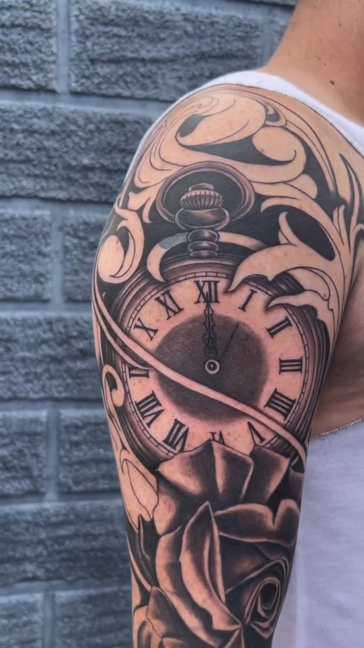 Tattoo by @wargski — black_and_grey, realism
