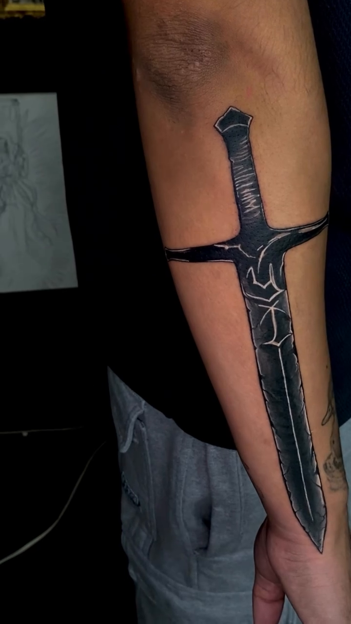 Tattoo by @inkxirv — blackwork, dark_realism