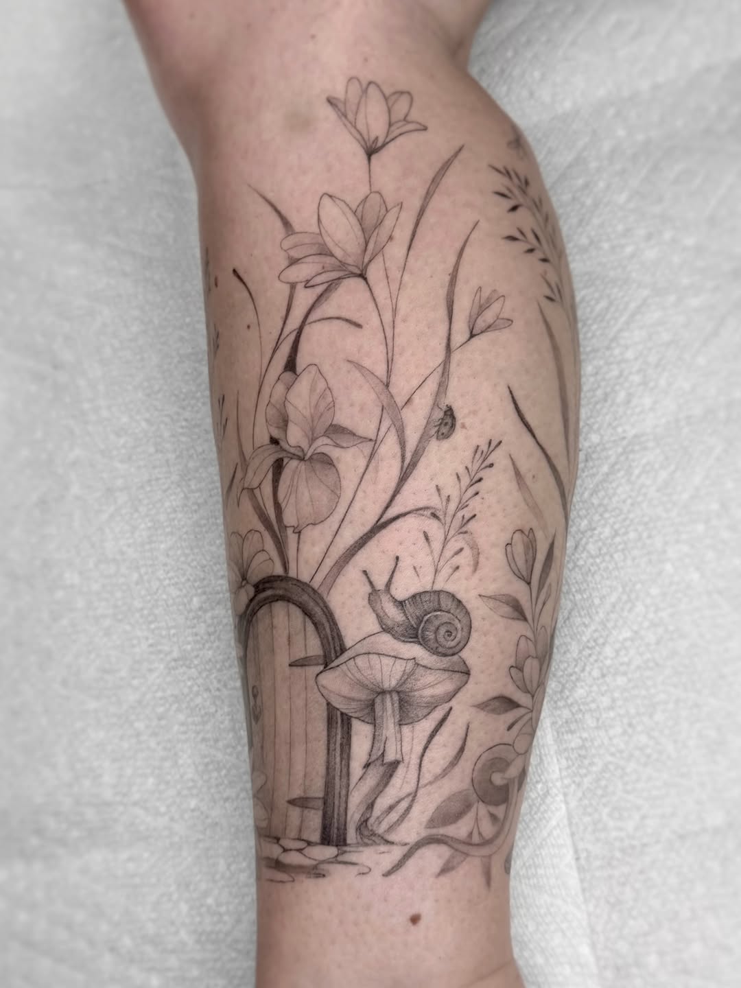 Tattoo by @jaxntheboxtattoos โ illustrative, black_and_grey