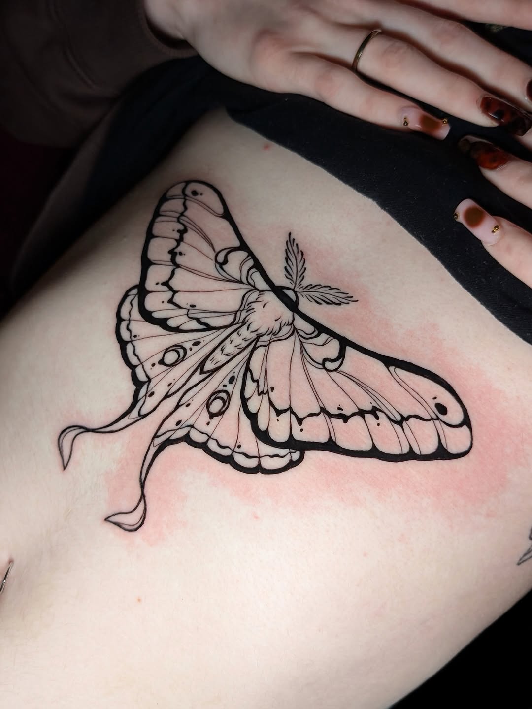 Tattoo by @cicadaqueen.ink — fine_line, black_and_grey