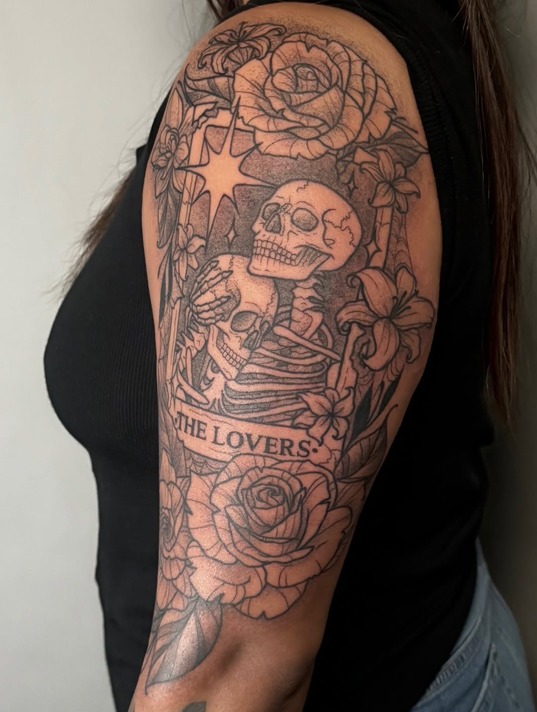 Tattoo by @jbug.ink — black_and_grey, chicano