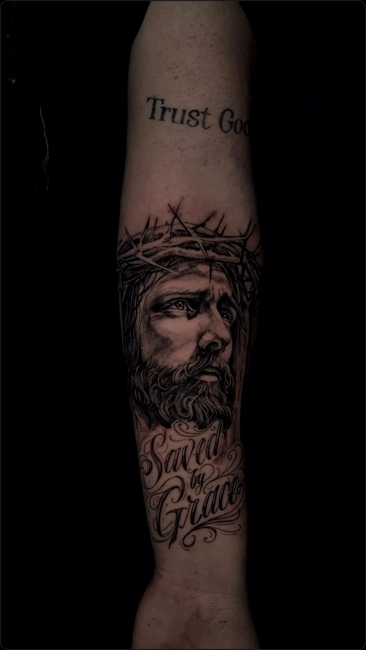 Tattoo by @walde.tattoo — black_and_grey, realism