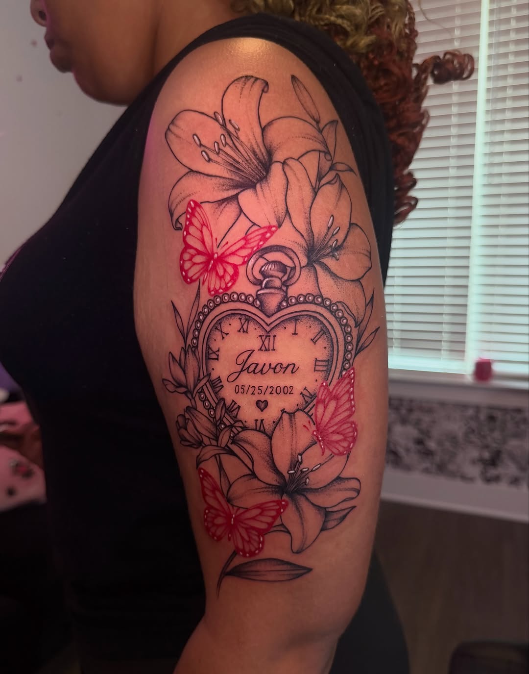 Tattoo by @monet_inks — realism, lettering_script