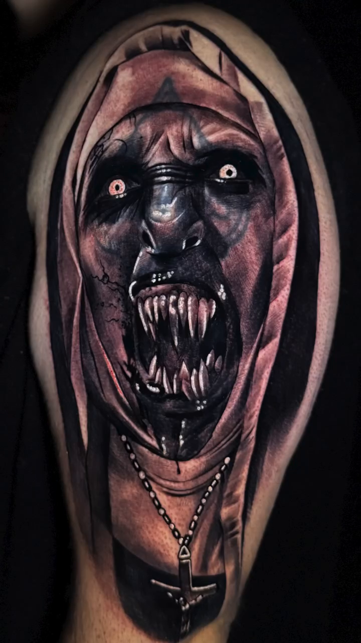 Tattoo by @juliocalderonart — dark_realism, black_and_grey