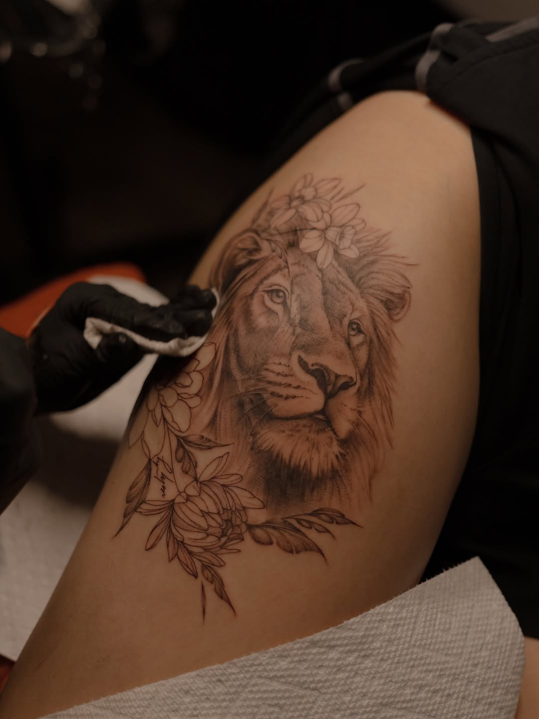Tattoo by @wispytats — realism, black_and_grey