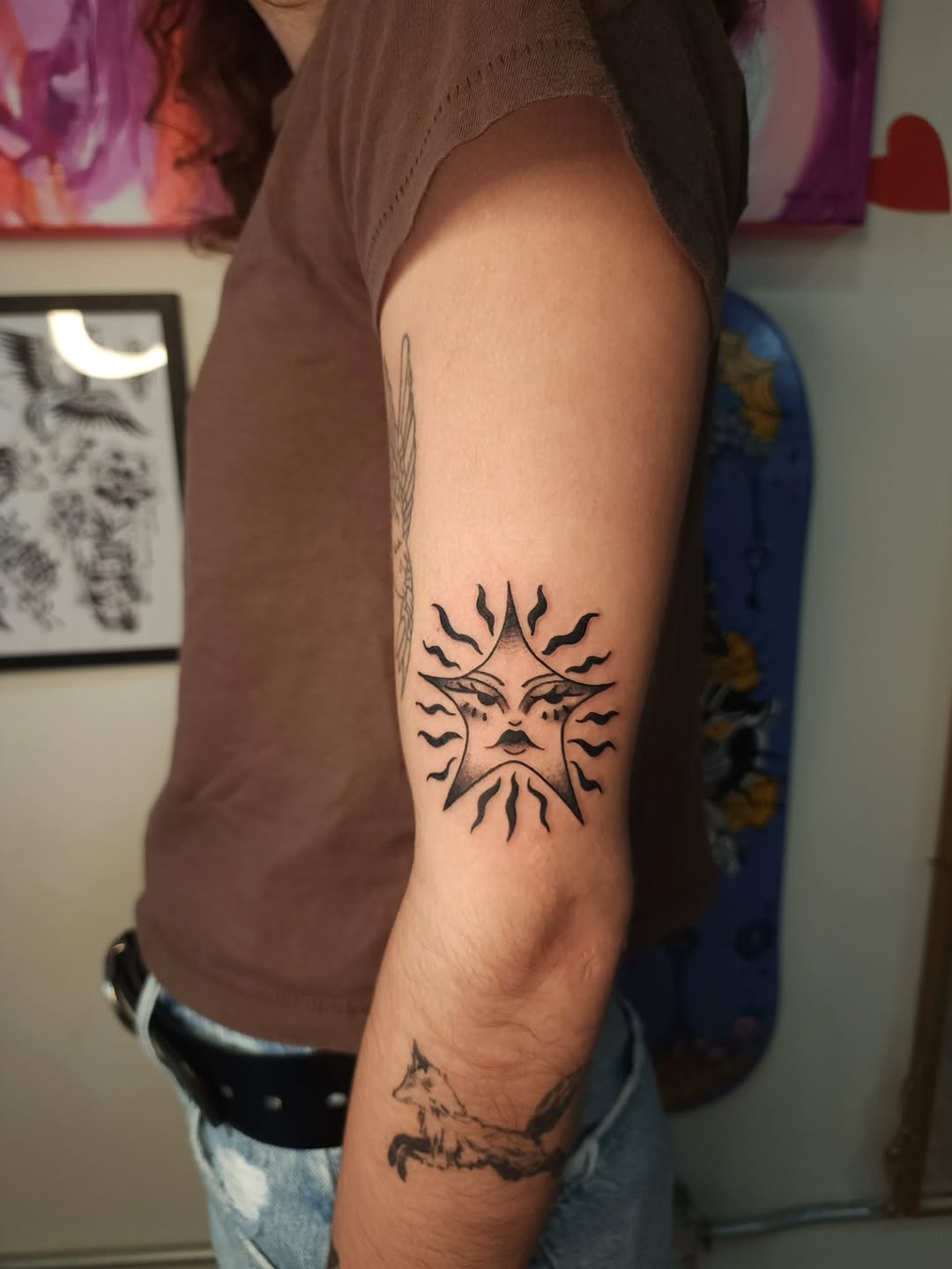Tattoo by @maxinestewart — black_and_grey, chicano