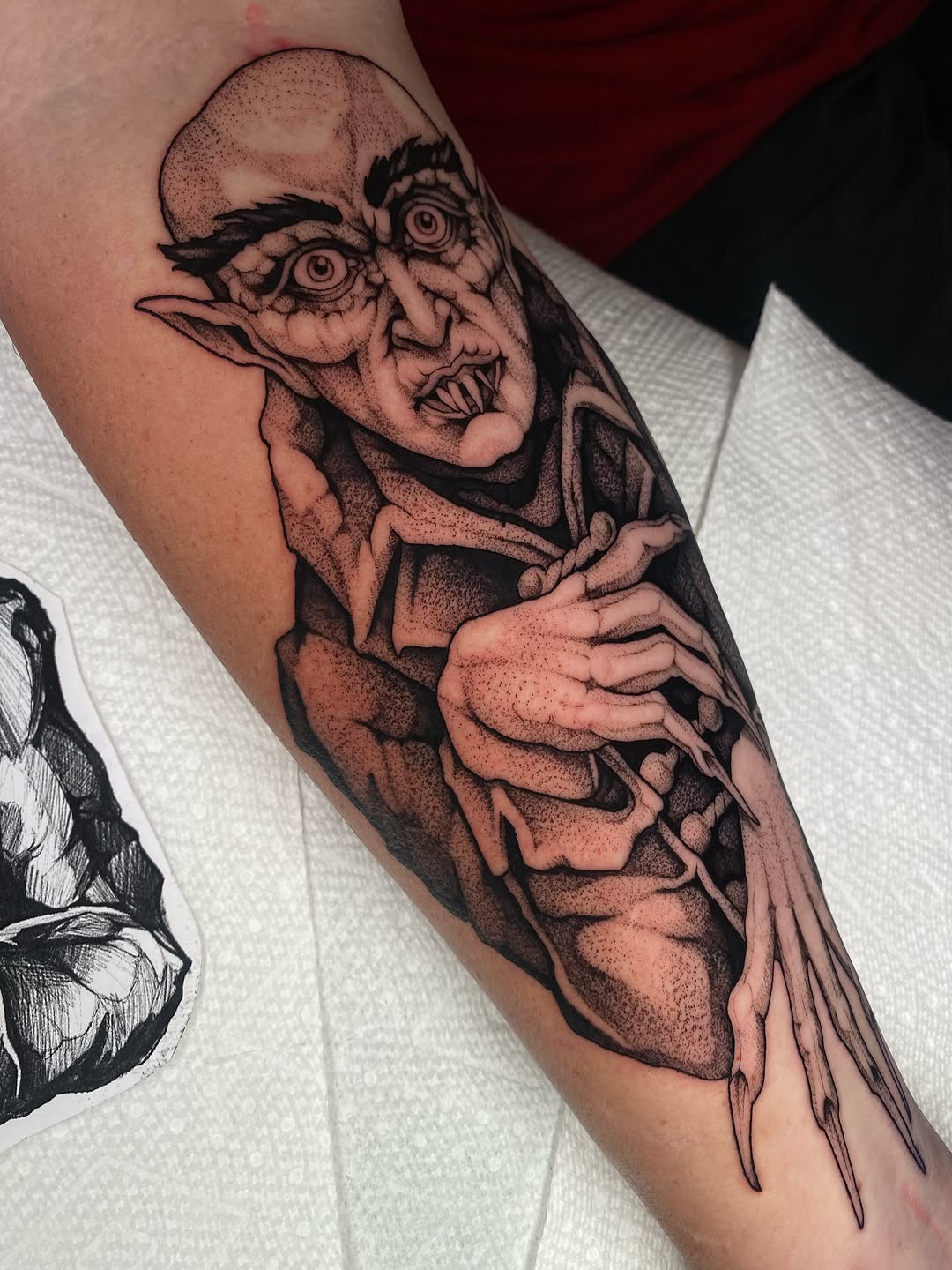 Tattoo by @scab.tailor — black_and_grey, realism