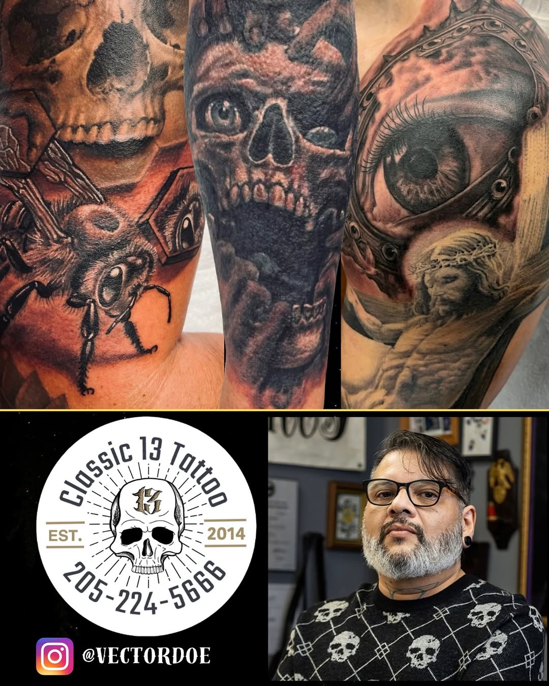 Tattoo by @vectordoe — realism, black_and_grey