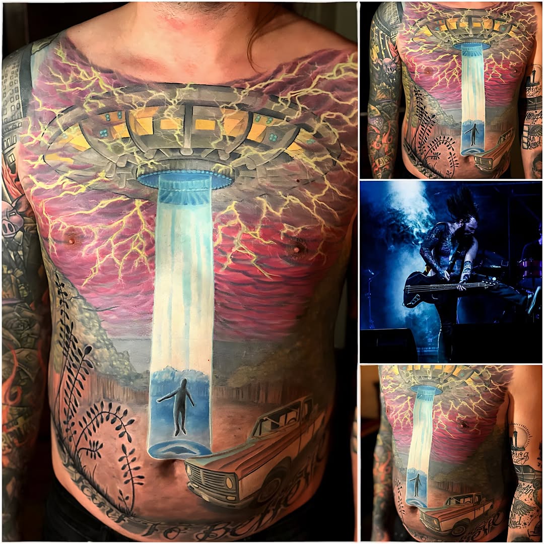 Tattoo by @patrickdelvar — realism, trash_polka