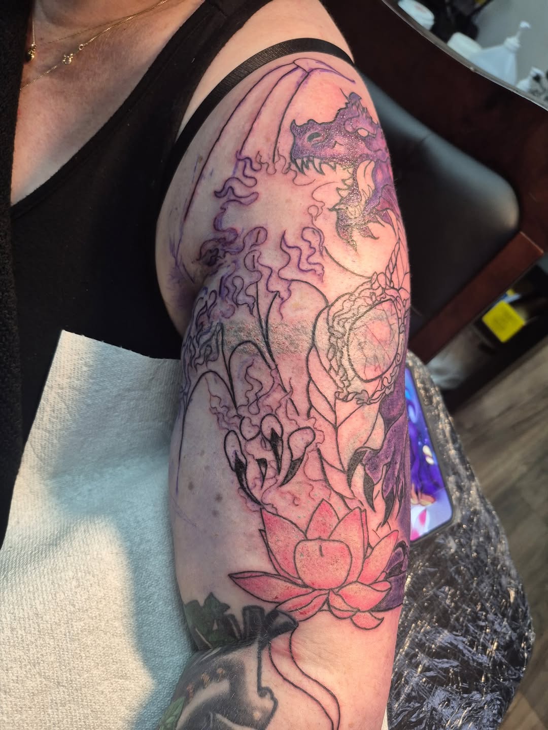 Tattoo by @conniewestgatetattoos — japanese_irezumi, neo_traditional