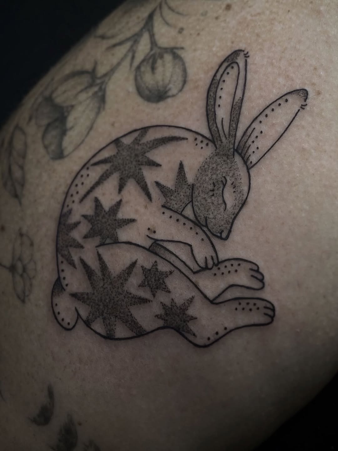 Tattoo by @spicy_sugarrr_tattoos — dotwork, fine_line