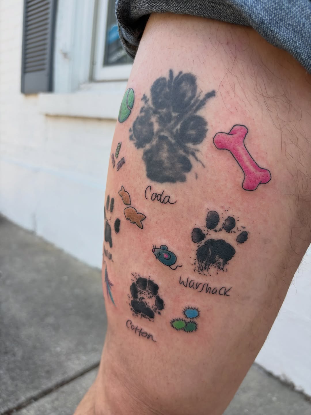 Tattoo by @andreakramerart — black_and_grey, new_school