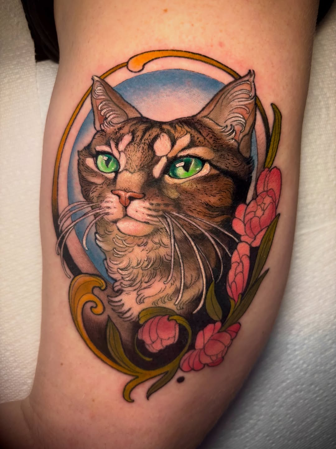 Tattoo by @whitewolfink — realism, neo_traditional