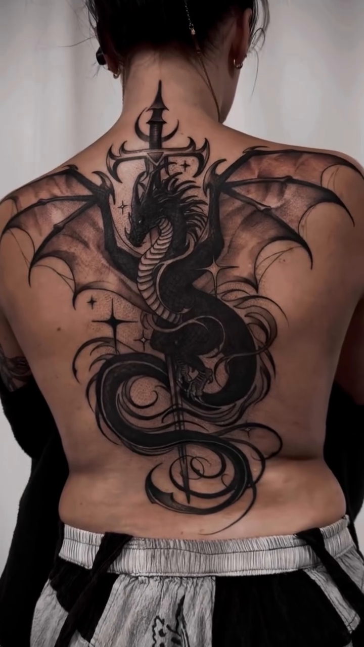 Tattoo by @marissatattoos — dark_realism, black_and_grey