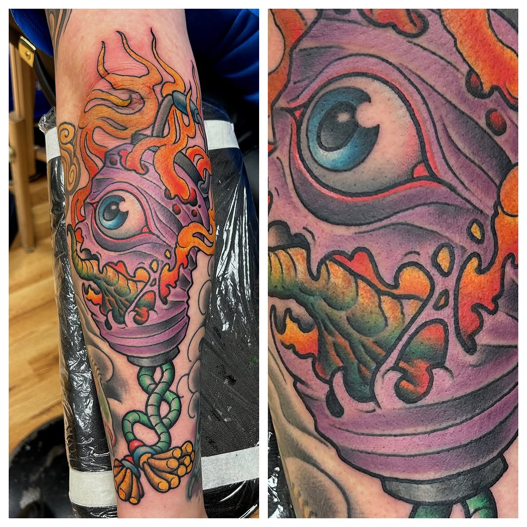 Tattoo by @pat_bennett_tattoos — new_school, illustrative