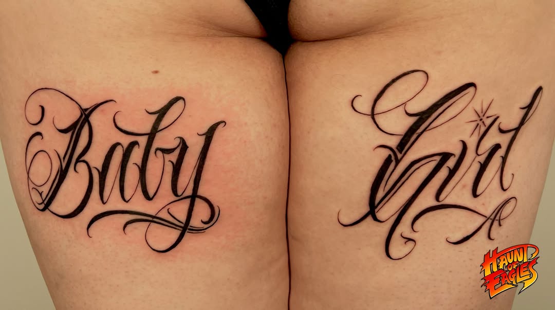 Tattoo by @haunt.of.eagles — lettering_script, chicano