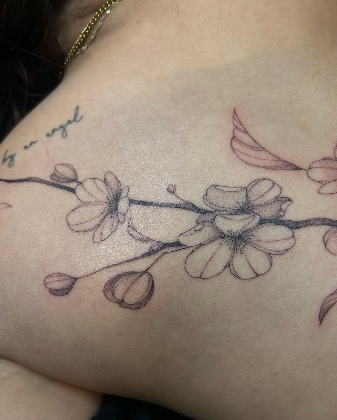 Tattoo by @tattoosbyalyssa — fine_line, black_and_grey