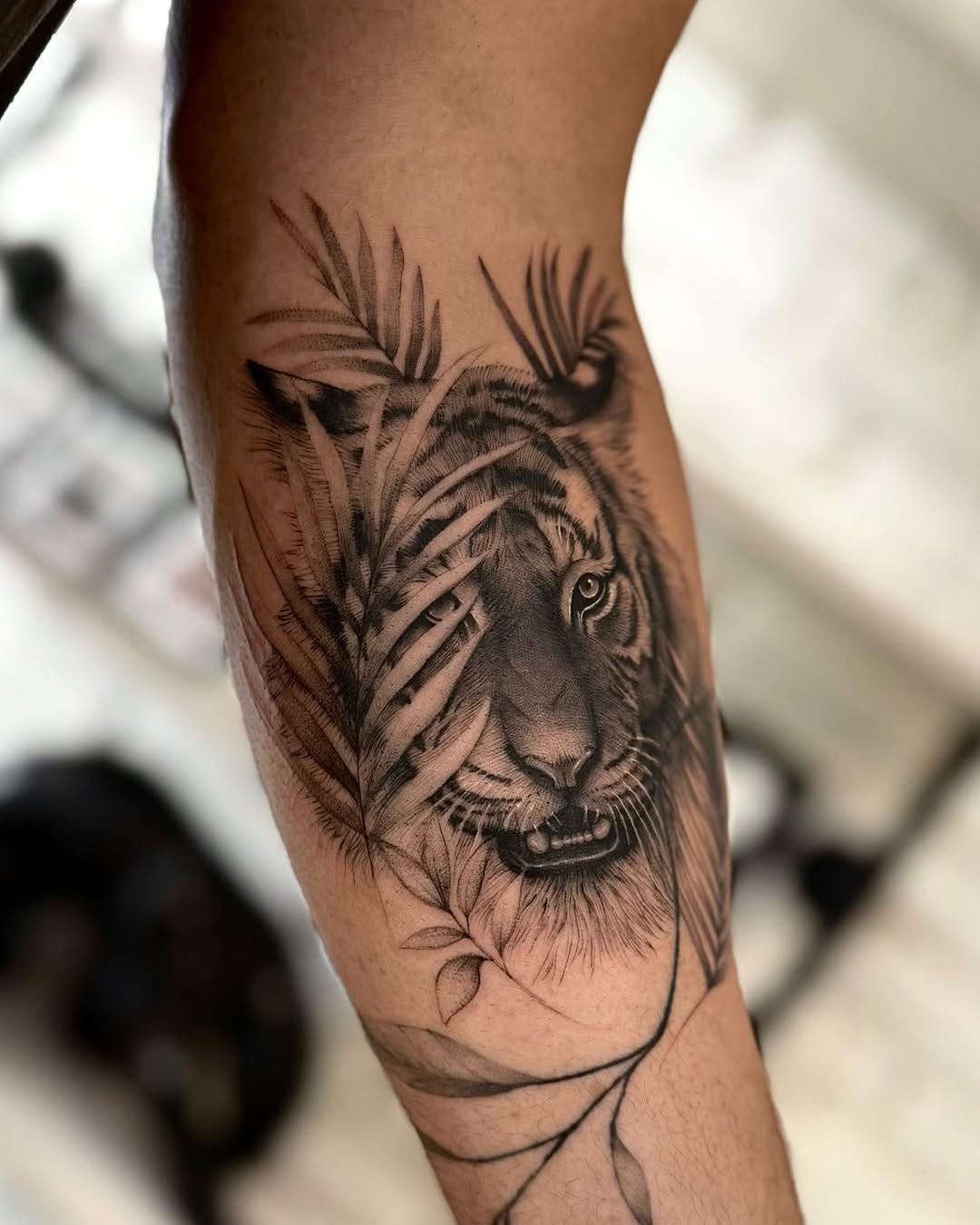 Tattoo by @tiny_tim.tatts โ realism, black_and_grey