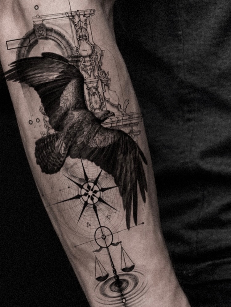 Tattoo by @seraph_gmt — realism, geometric