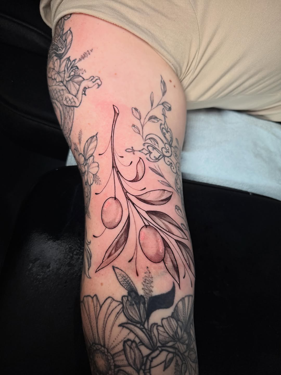Tattoo by @andyrose_tattoo — fine_line, black_and_grey