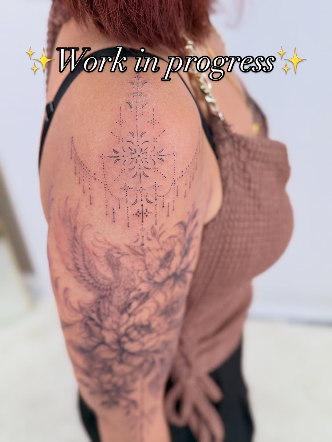 Tattoo by @yuri.tattooist — fine_line, dotwork