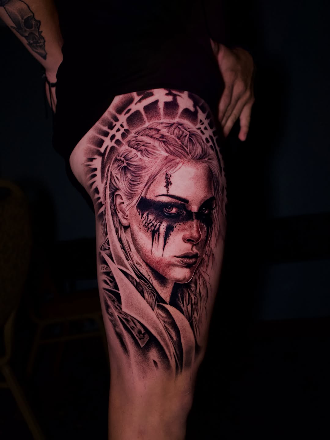 Tattoo by @estevez.ink — realism, dotwork
