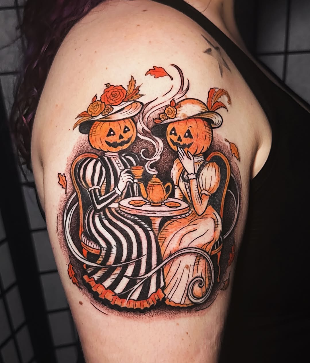 Tattoo by @spookycreature.art โ new_school, illustrative