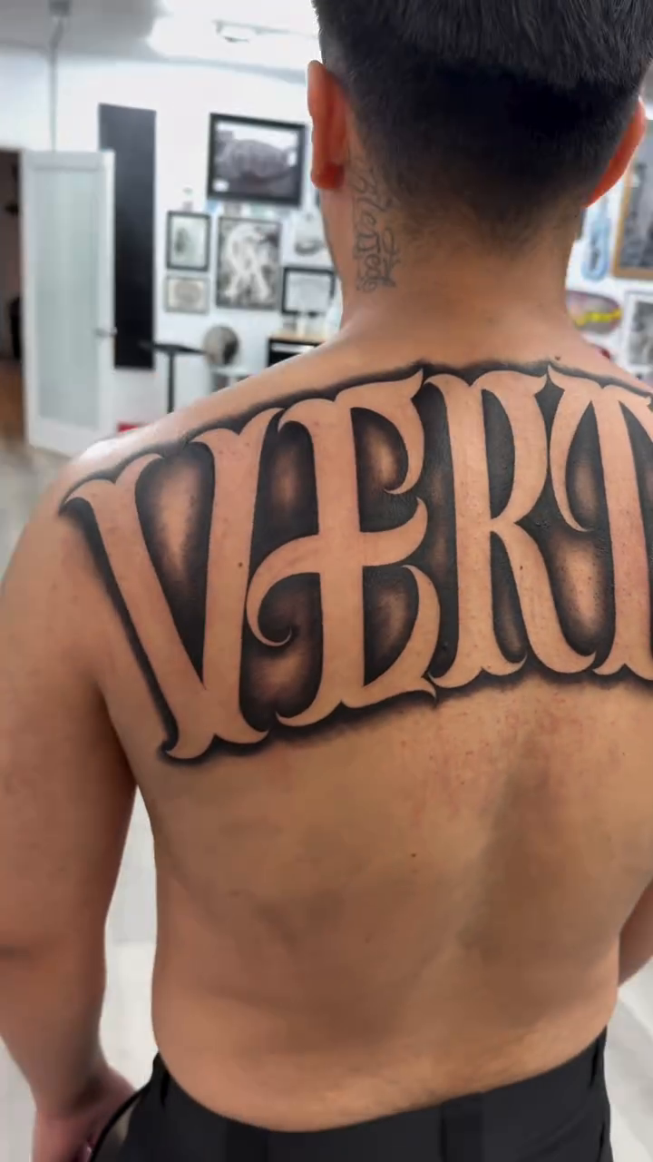 Tattoo by @dl_ta2s — lettering_script, chicano